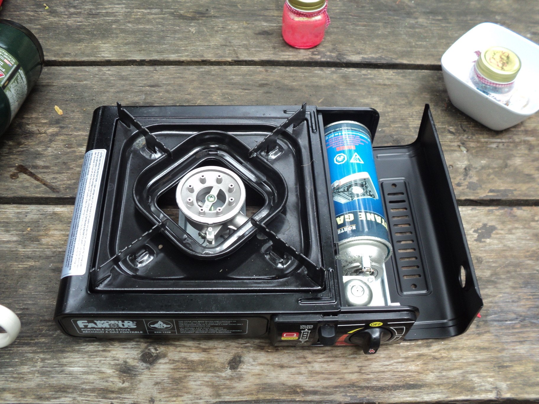 Butane gas portable stove.